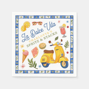La Dolce Vita Spritz & Stacks Mahjong Party Napkin