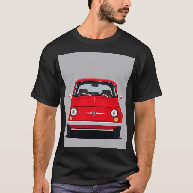 La Dolce Vita : T-shirt rouge 500 (Devant)