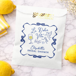 La Dolce Vita Whimsical Italian Bridal Shower Favour Bag