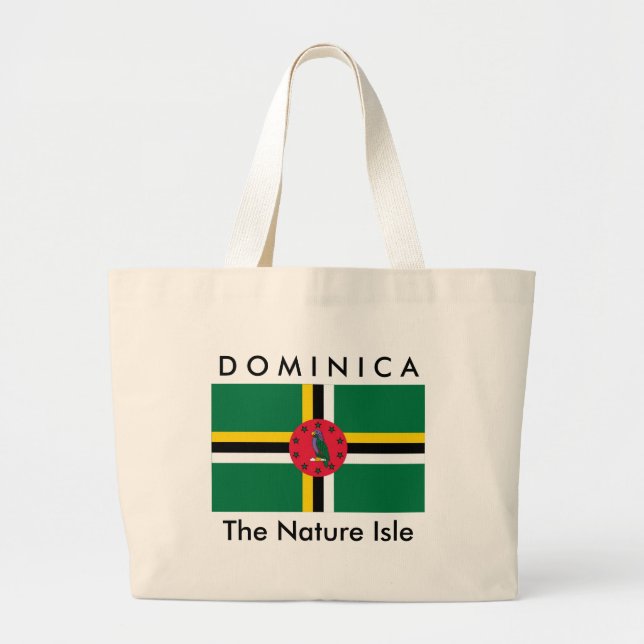 La DOMINIQUE, l'île de nature - sac de plage (Devant)