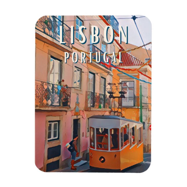 La douceur de Lisbonne Magnet (Vertical)