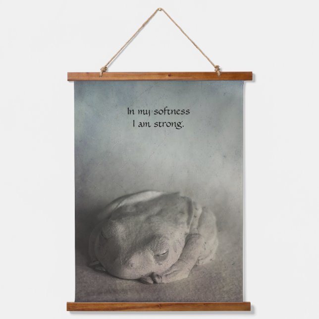 La douceur est la force Bois tapissé Tapisserie mu (Recto)