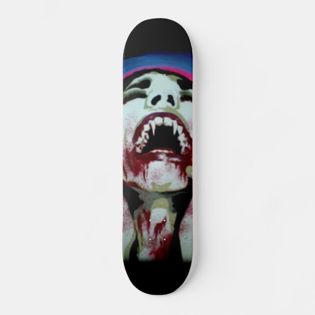 "La douleur de l'acceptation" (Vampire) Skateboard (Recto)
