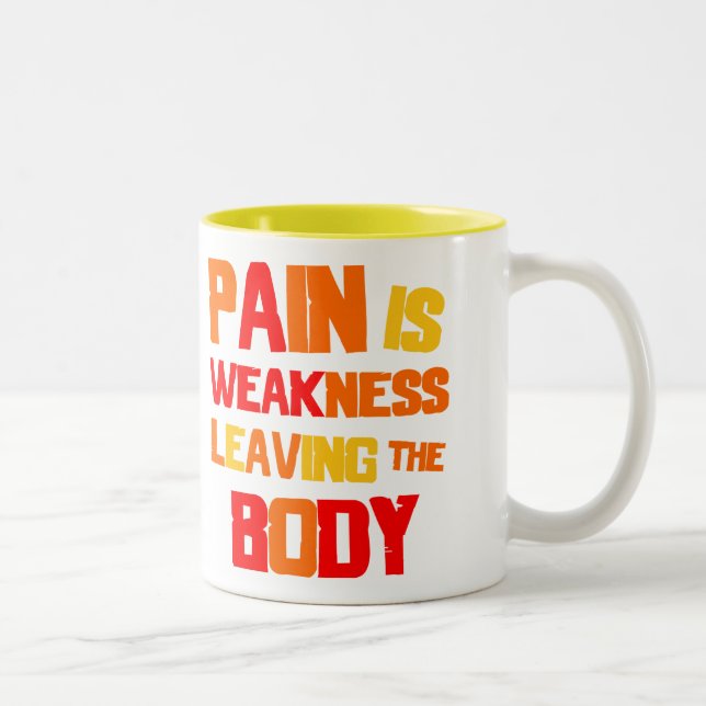 La douleur est faiblesse… Tasse (Droit)