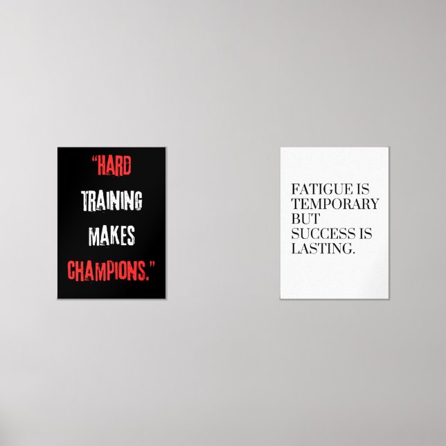 La douleur est temporaire mais le succès permanent (Recto)