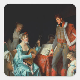 La Duchesse Abrantes et le General Junot Square Sticker