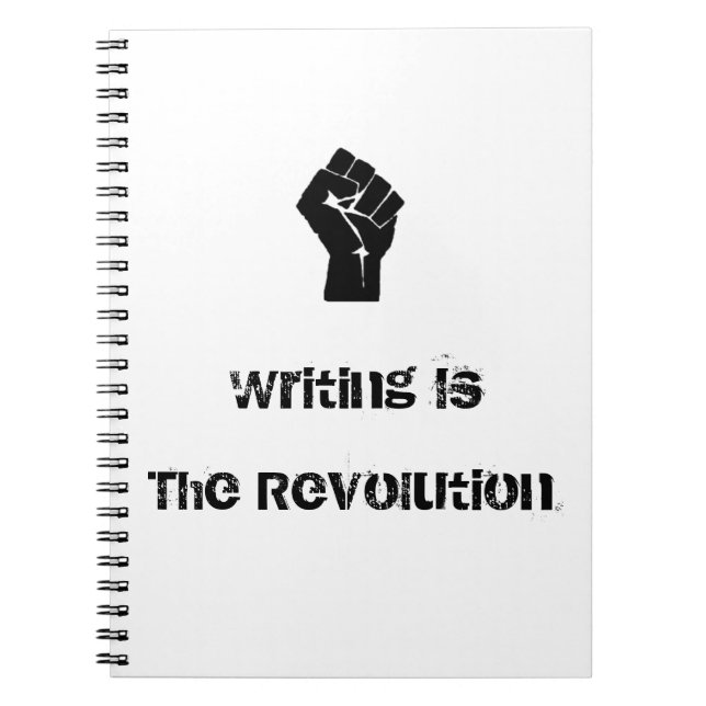 La "écriture est carnet de la révolution" (Devant)