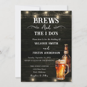 La Faire-part de mariage Décontractée de Brews et