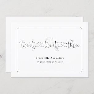 La Faire-part d'obtention du diplôme d'une mignonn