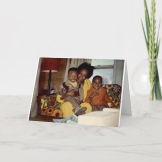 LA FAMILLE EST CARTE DE VOEUX DE RIRE