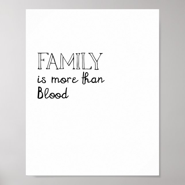 La famille est plus qu'une affiche de sang (Devant)