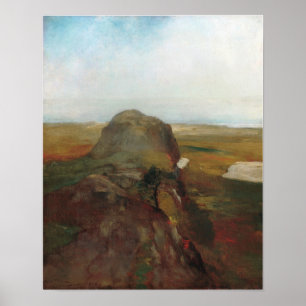 La Farge - Autumn Study View Over Hanging Rock Poster