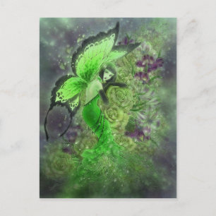 La Fée Verte Postcard - Absinthe Fairy