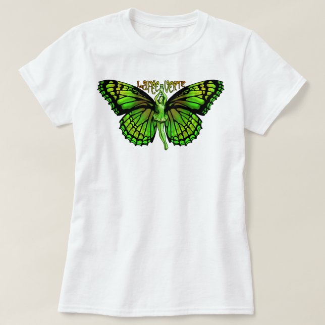 La Fee Verte With Wings Outspread T-Shirt (Design Front)