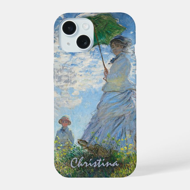 La Femme de Monet avec un Parasol - Personnalisabl (Verso)
