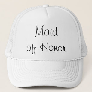 La femme d'honneur Casquette Mariage blanc