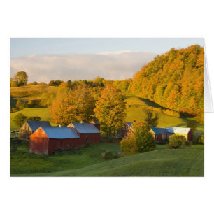La ferme de Jenne dans Woodstock, Vermont. Chute.
