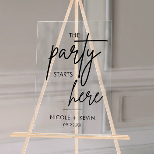 La fête commence ici Bienvenue au mariage