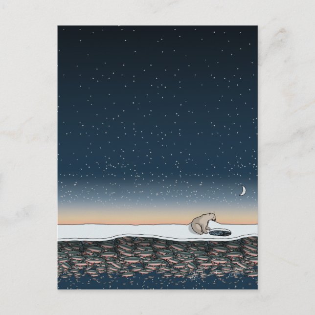 La fête des pêcheurs, carte postale (Devant)