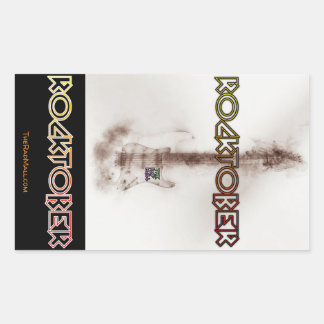 La feuille "Rocktober" du Rad Mall de 4 Stickers