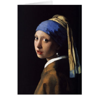 La Fille avec la perle qui s'élève par Vermeer