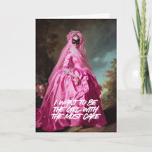 "La Fille Avec Le Plus De Gâteau" Carte De Vœux
