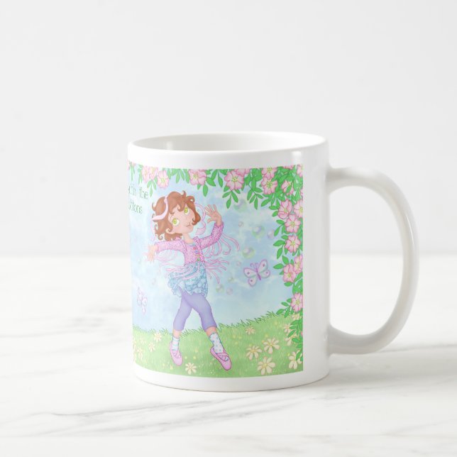 La fille avec les boutons drôles - tasse de fille (Droite)