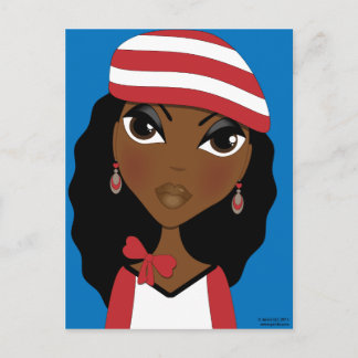 La Fille Dans La Carte Postale Casquette