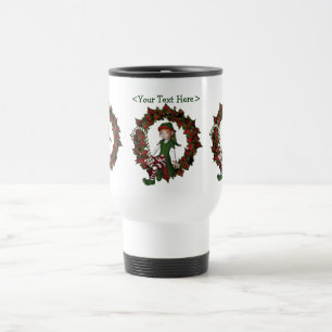 La fille Elf a personnalisé la tasse de vacances
