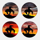 La fin de l'ensemble de Dessous de verre Silhouett