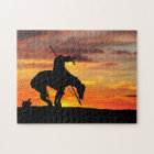 La fin du sentier Silhouette Jigsaw Puzzle