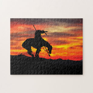La fin du sentier Silhouette Jigsaw Puzzle