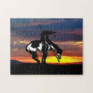 La fin du sentier Silhouette Jigsaw Puzzle