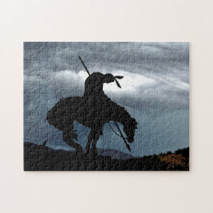 La fin du sentier Silhouette Jigsaw Puzzle