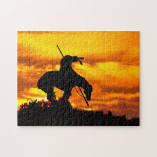 La fin du sentier Silhouette Jigsaw Puzzle