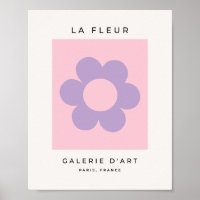 La Fleur 08 Abstract Floral Pink And Purple Flower