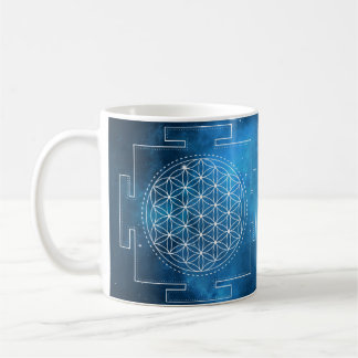 La Fleur de la vie Yantra Indigo Mug