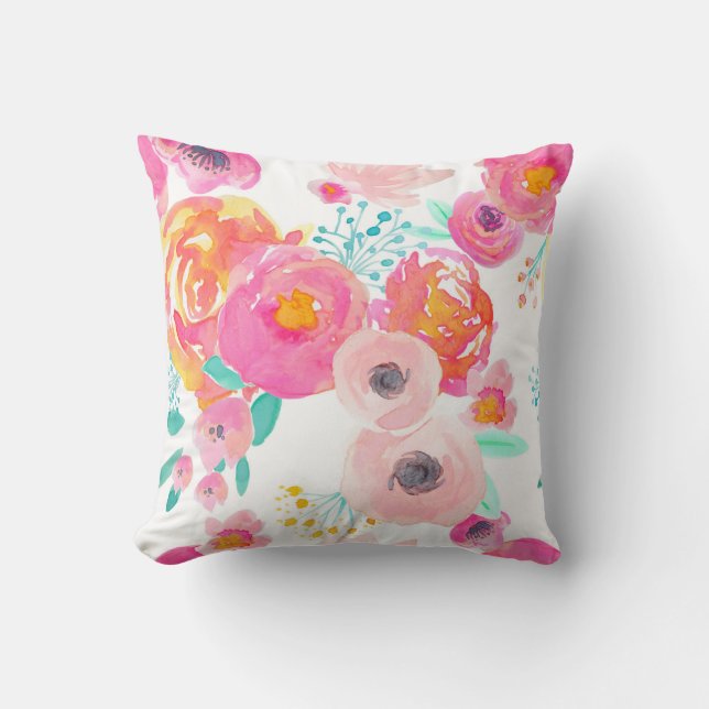 La fleur d'Indy rougissent le coussin blanc (Recto)