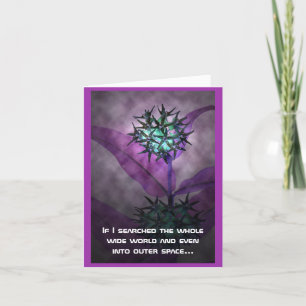 La fleur étrangère de Sci fi vous apprécient carte