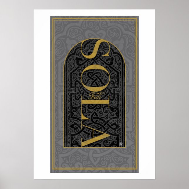 LA FOI CHRÉTIENNE SEULE SOLA FIDE POSTER (Devant)