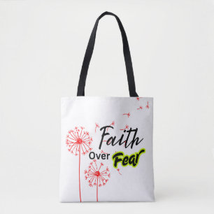 La foi sur la peur Bible Verse Sac fourre-tout - C