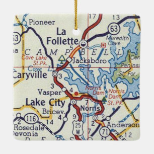 La Follette TN Ceramic Ornament