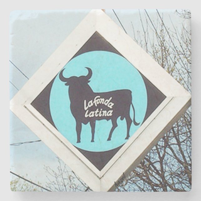 La Fonda, La Fonda Atlanta, La Fonda Stone Coaster (Front)