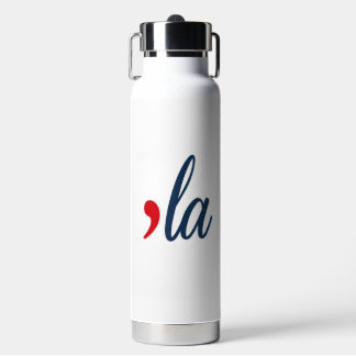 'LA for Kamala Harris. White Water Bottle