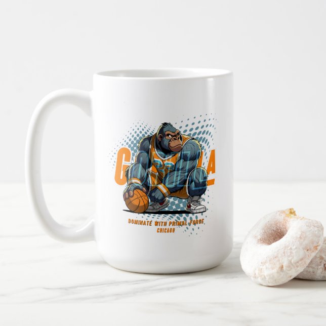 La force primaire du basket-ball | Mug classique 1 (Avec donut)