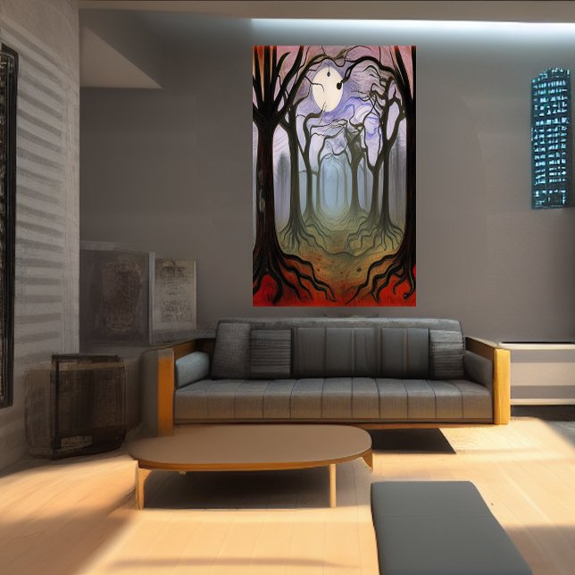 La forêt éffrayante | AI Art Poster (Créateur téléchargé)