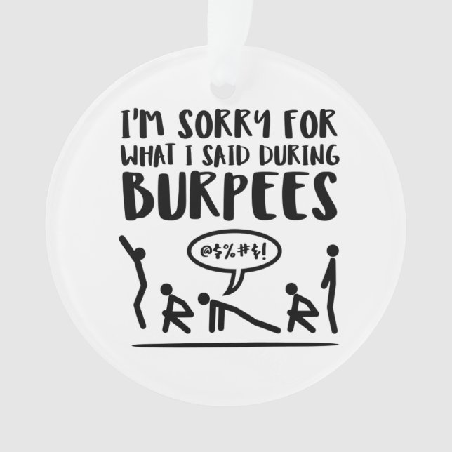 La forme physique désolée a indiqué Burpees (devant)
