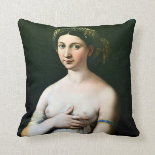 La Fornarina, Raphael Throw Pillow