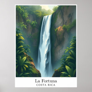 La Fortuna Waterfall, Costa Rica – Tropical Falls Poster