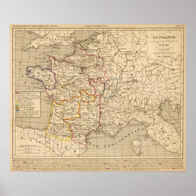 La France 1270 a 1328 Poster (Front)